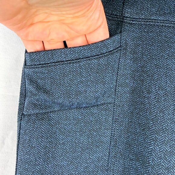 Athleta Women's Casual Legging | Navy & Black Herringbone | Medium | 27" Inseam - Picture 2 of 9